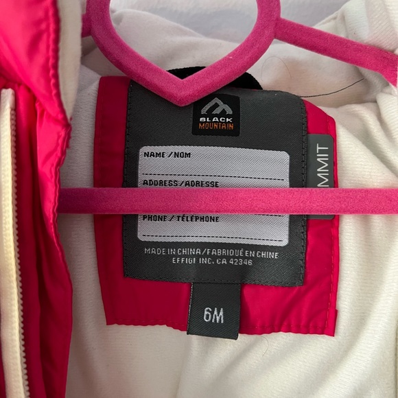 Red baby Snowsuit with Removable Mittens and Slippers - Picture 5 of 8